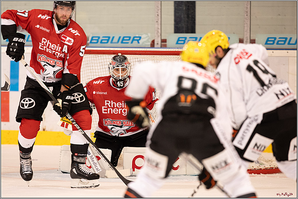 PENNY DEL 1. Testspiel Koelner Haie - Loewen Frankfurt; Koeln, 27.08.2023